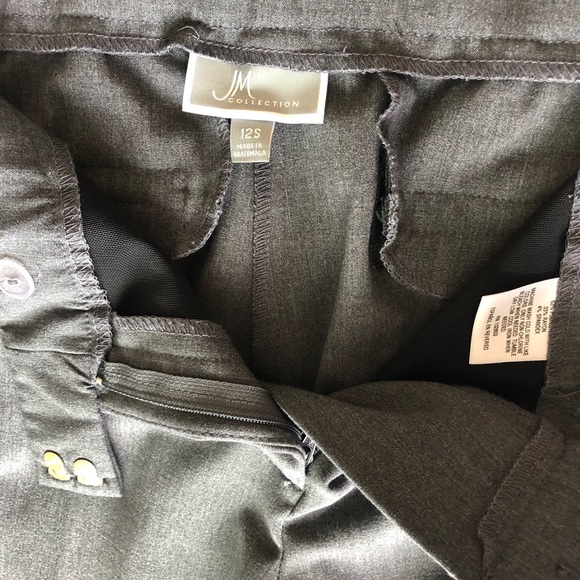 JM Collection Grey Dress Pant w/Stretch! (12S) - Picture 2 of 3